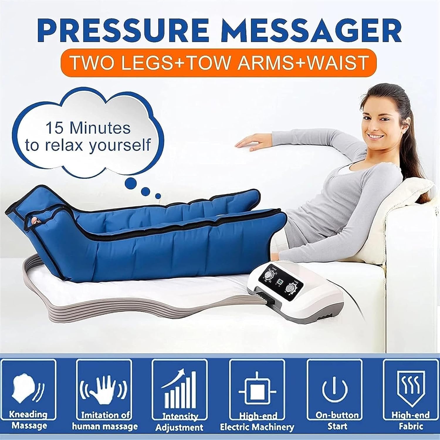 Pressoterapia Gambe︱ Macchina per Pressoterapia a Casa︱ Linfodrenaggio Gambe︱Massaggiatore Gambe Linfodrenante︱ Pressoterapia Linfodrenaggio Cellulite︱ Massaggio Gambe