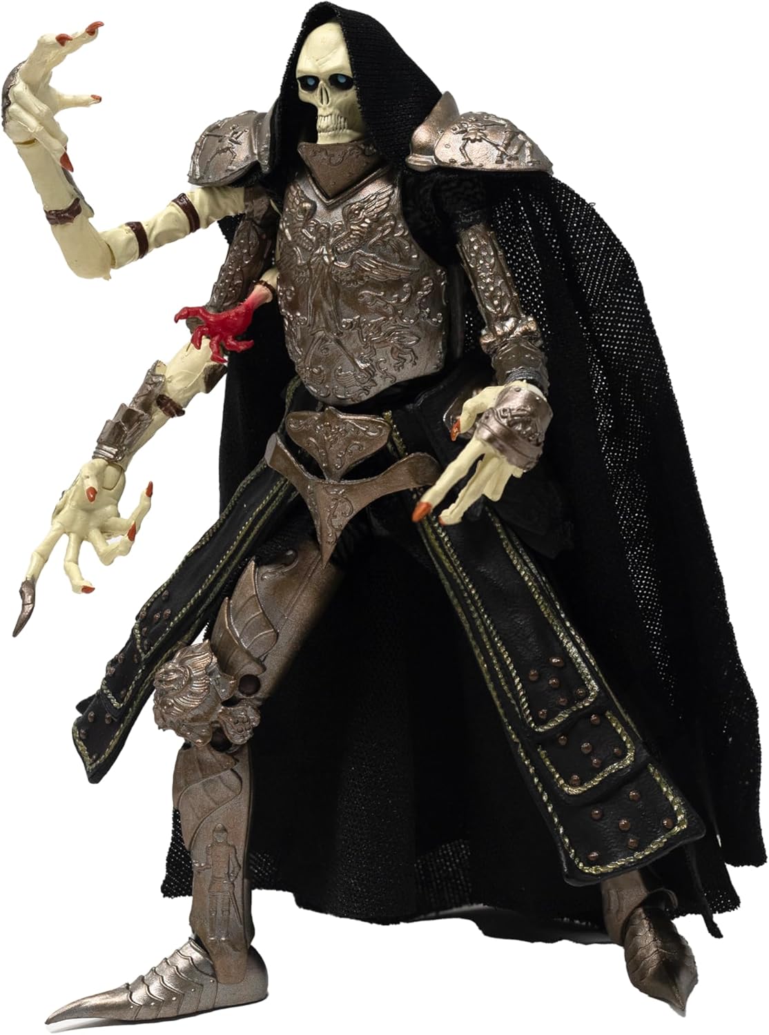 Boss Fight Studio Court of The Dead Demithyle Action Figure – Highly Articulate Collectible Figurine with Accessories Including Alternate Hands, Soft Goods Cape, and Giant Scythe – 4”