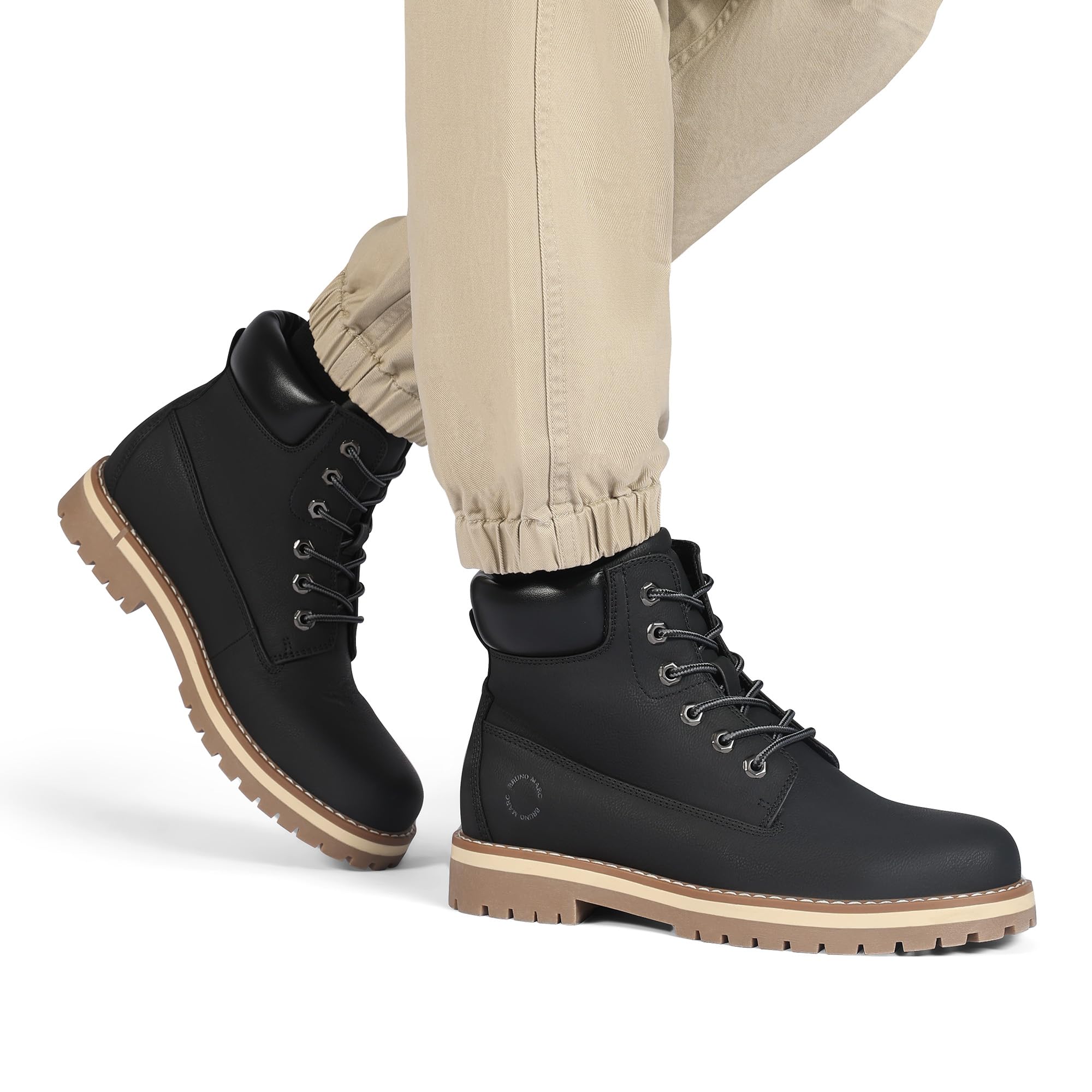 Bruno Marc Botte Homme Classique Bottes Décontractées pour Hommes avec Doublure Respirante Légère et Confortable