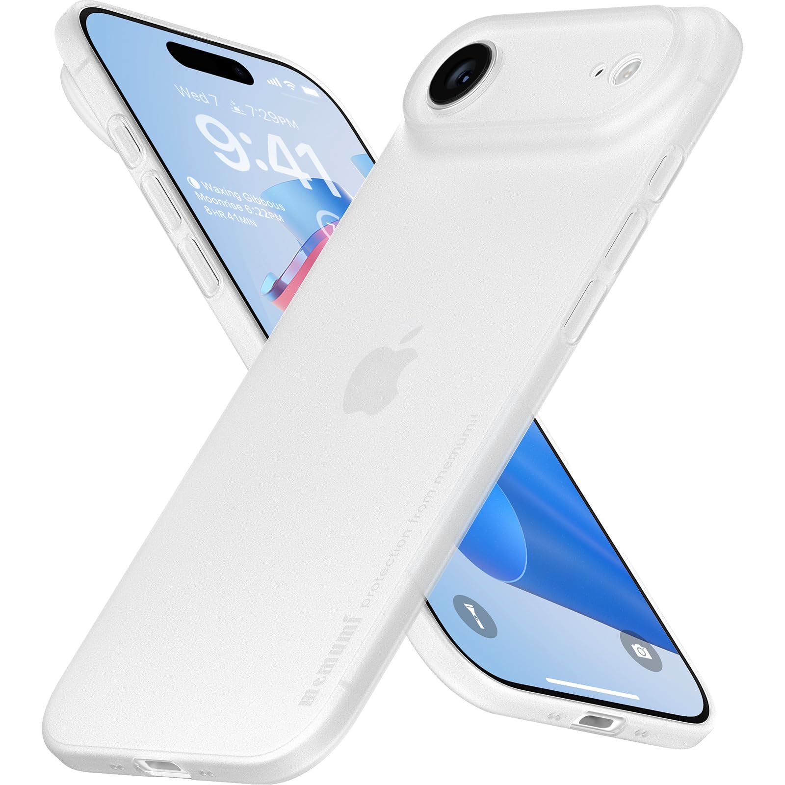 超美品 iPhone airホワイト SIMフリー　本体とケース付き SIMフリー】iPhone Air A19 Pro 6.5型ストレージ：256GB デュアルSIM