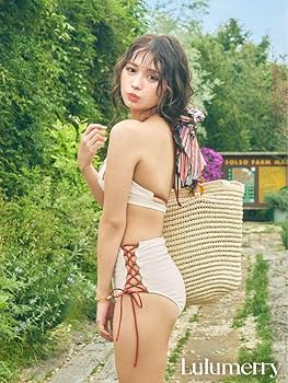 ルルメリー　水着 ホワイト　M-L ルルメリー 水着 ホワイト M-L