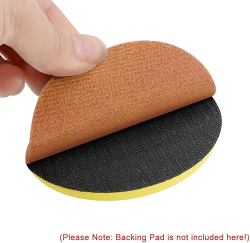 Miniatura 5 de uxcell Disco de lijado de gancho y bucle de 1 pulgada de carburo de silicio húmedo y seco grano 5000700010000 surtido 30 piezas