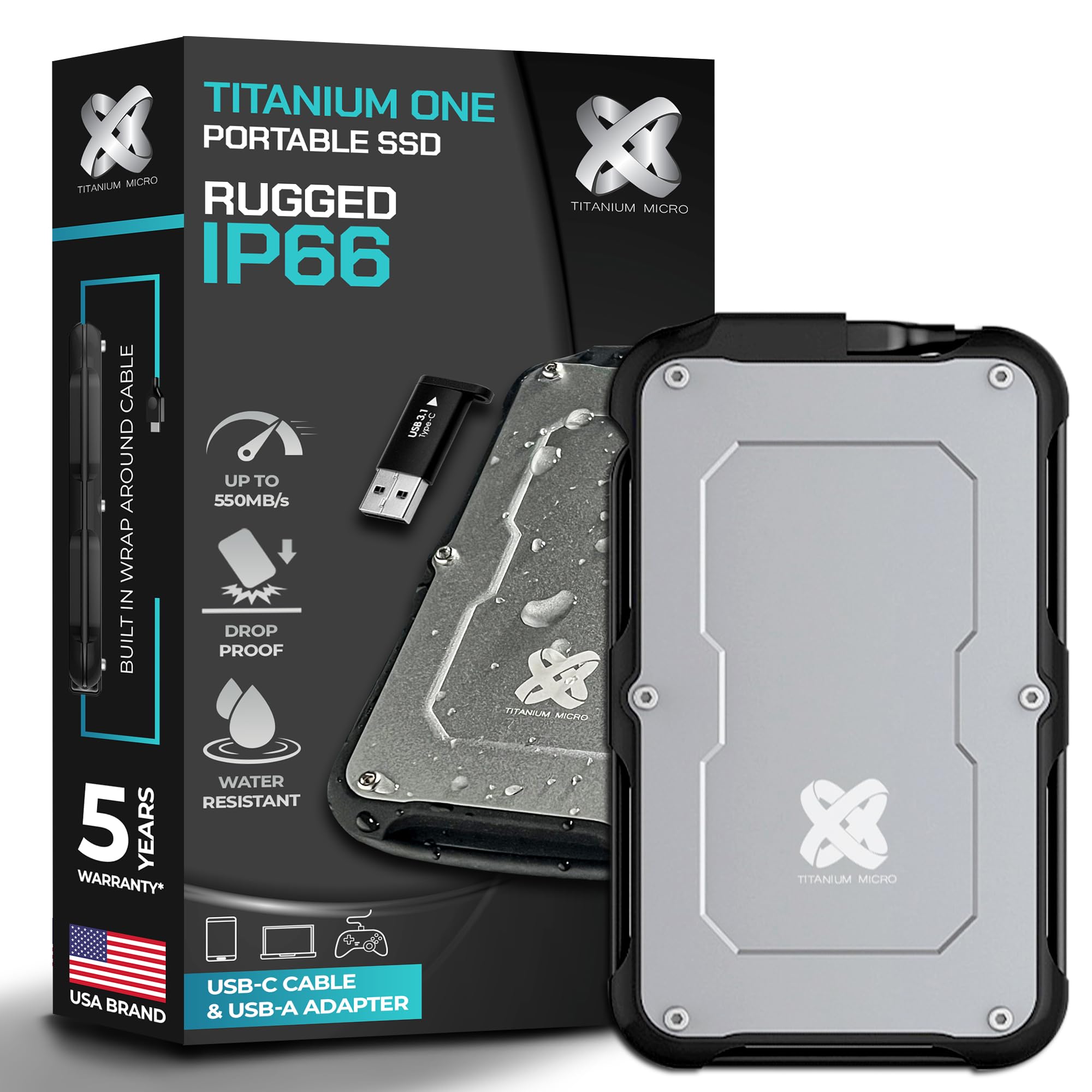 Amazon.com: Titanium Micro 8TB External SSD, Titanium One