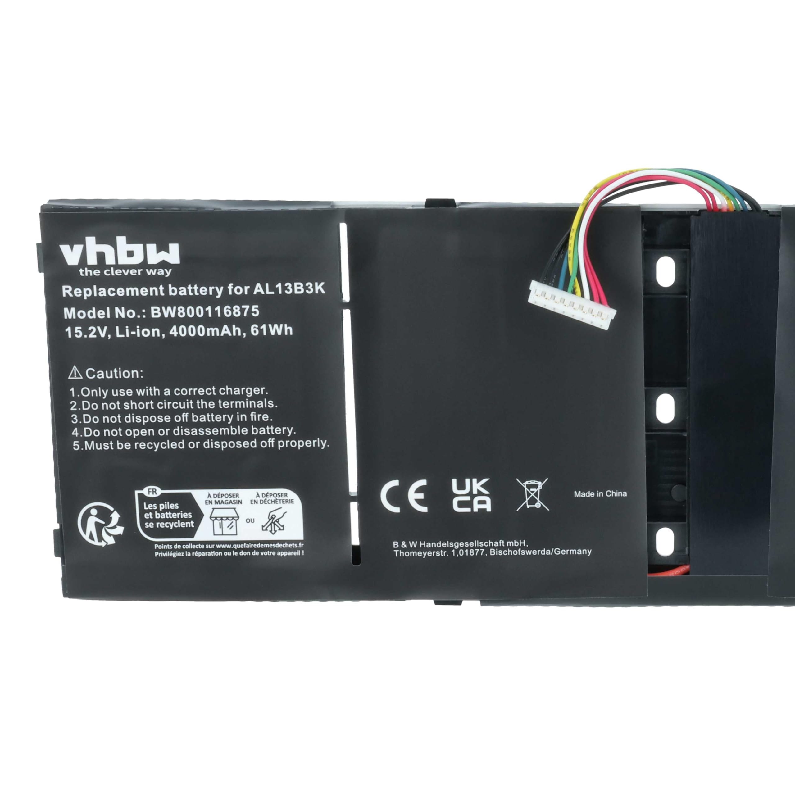Bateria Para Acer AL13B3K AP13B8K TIS 2217-2548 3500mah::Li-Polymer - €69.99 - Foto 4