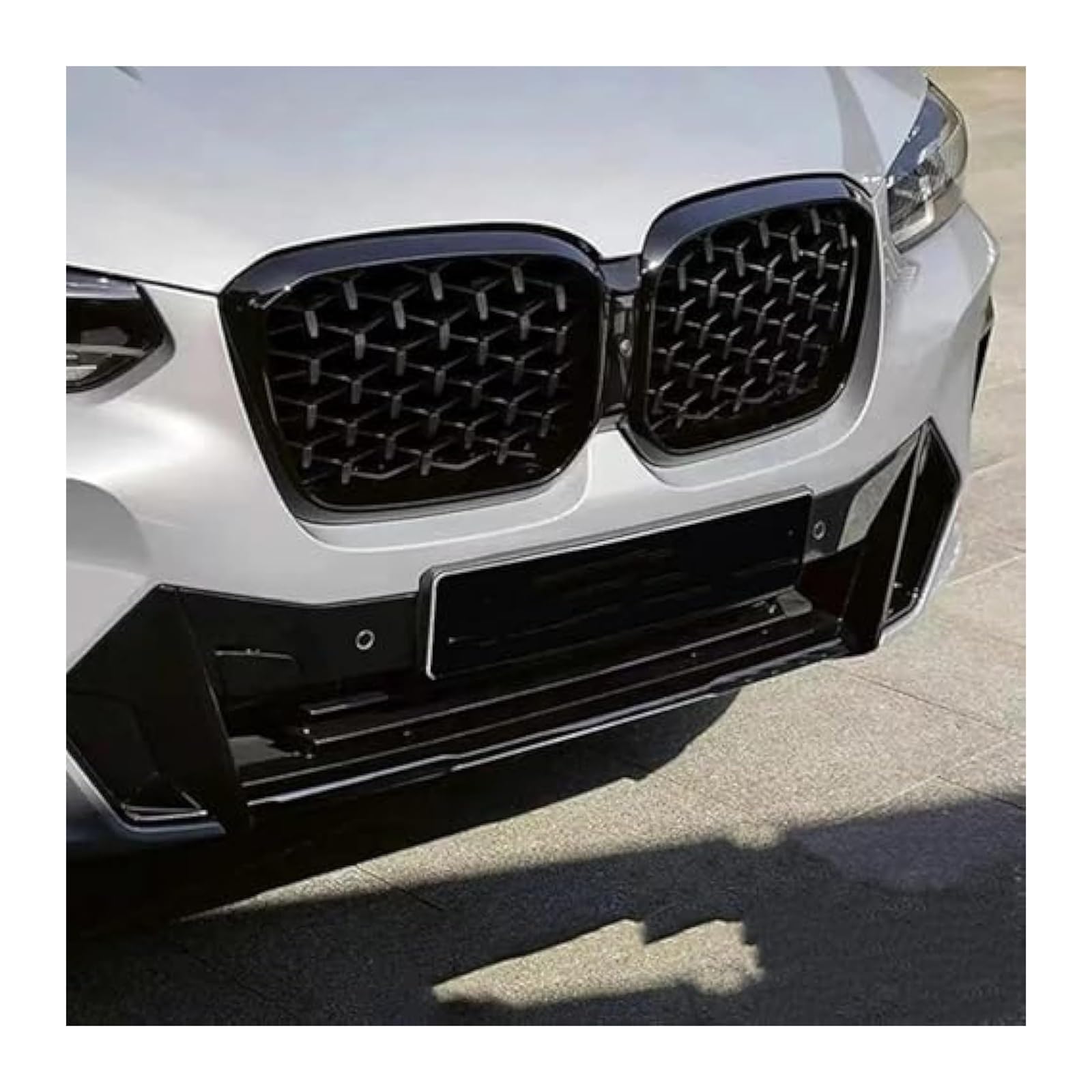 Für X3 X4 G01 G08 G02 2022 Auto Front Niere Grille Doppel Linie Stil Stoßstange Grill Haube Mesh Racing Grills Grid Front Nierengrill Grills(Double Slat Style)
