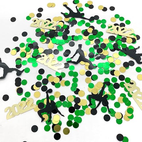 Copa Mundial Año 2022, jugador de fútbol, pelota negra, dorada y verde para Jamaica  Bolsa de 1 media libra (8 oz) #6350 - Q33