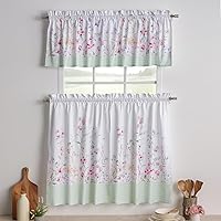 Vista 62 de Maison d' Hermine Juego de cortinas de cocina para ventanas 100% algodón Juego de cenefas de cocina para el hogar [2 niveles (71 cm x 91 cm) y 1