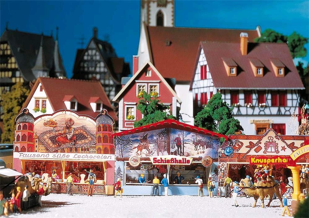 Amazon.com: Faller 140320 Midway Game Booths HO Scale Building Kit