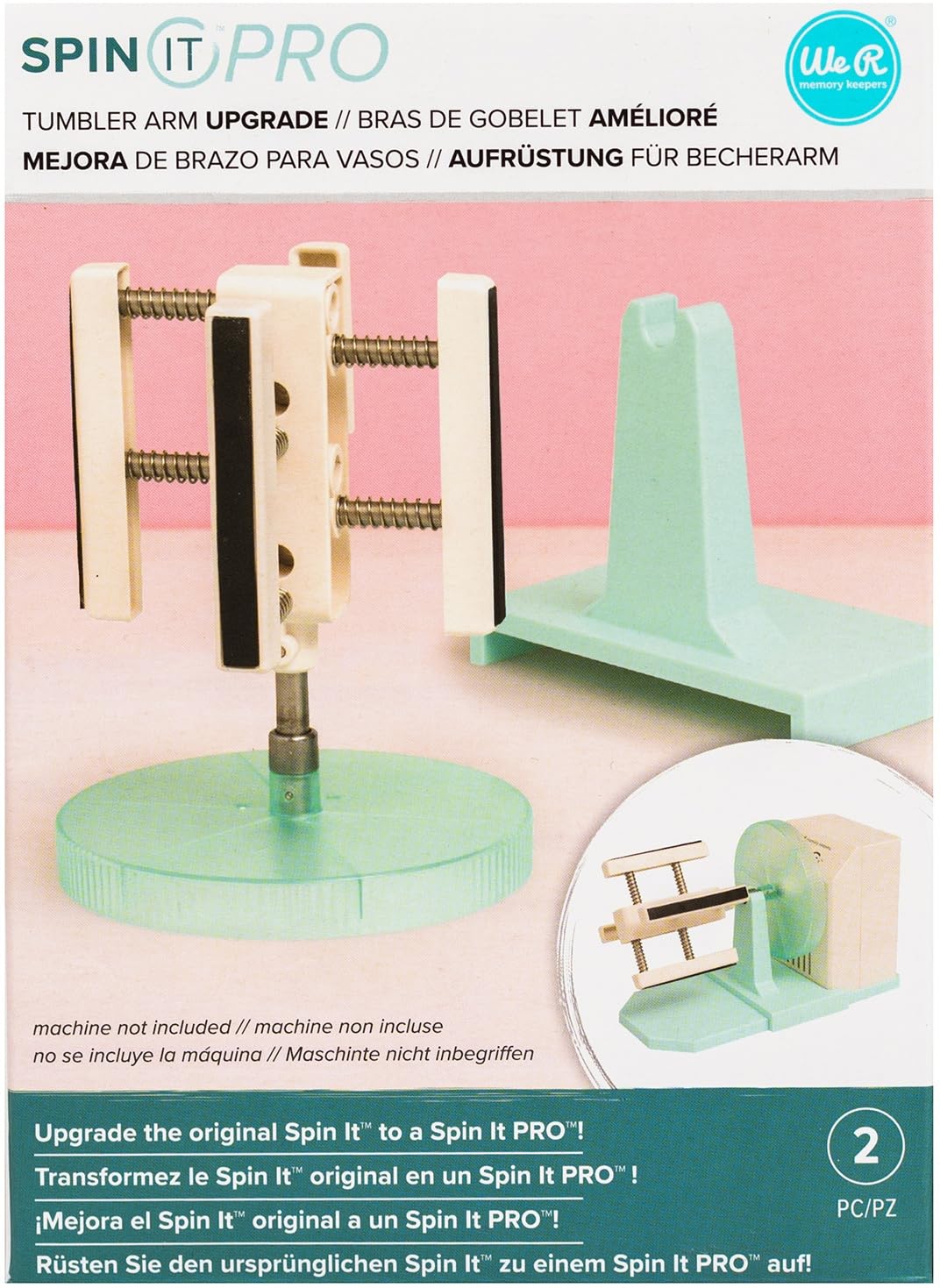 Brazo SPIN IT We R Memory Keepers accesorio giratorio manualidades