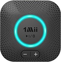 Vista 8 de 1Mii Receptor Bluetooth B06+, adaptador de audio inalámbrico de alta fidelidad, receptor Bluetooth 5.3 con envolvente 3D aptX HD aptX baja latencia
