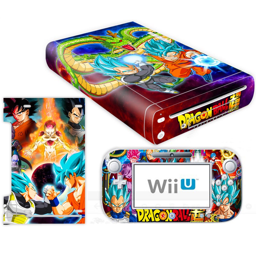 Vanknight Wii U Console and Controller Skin Set Vinyl Skin Decals Stickers Cover for