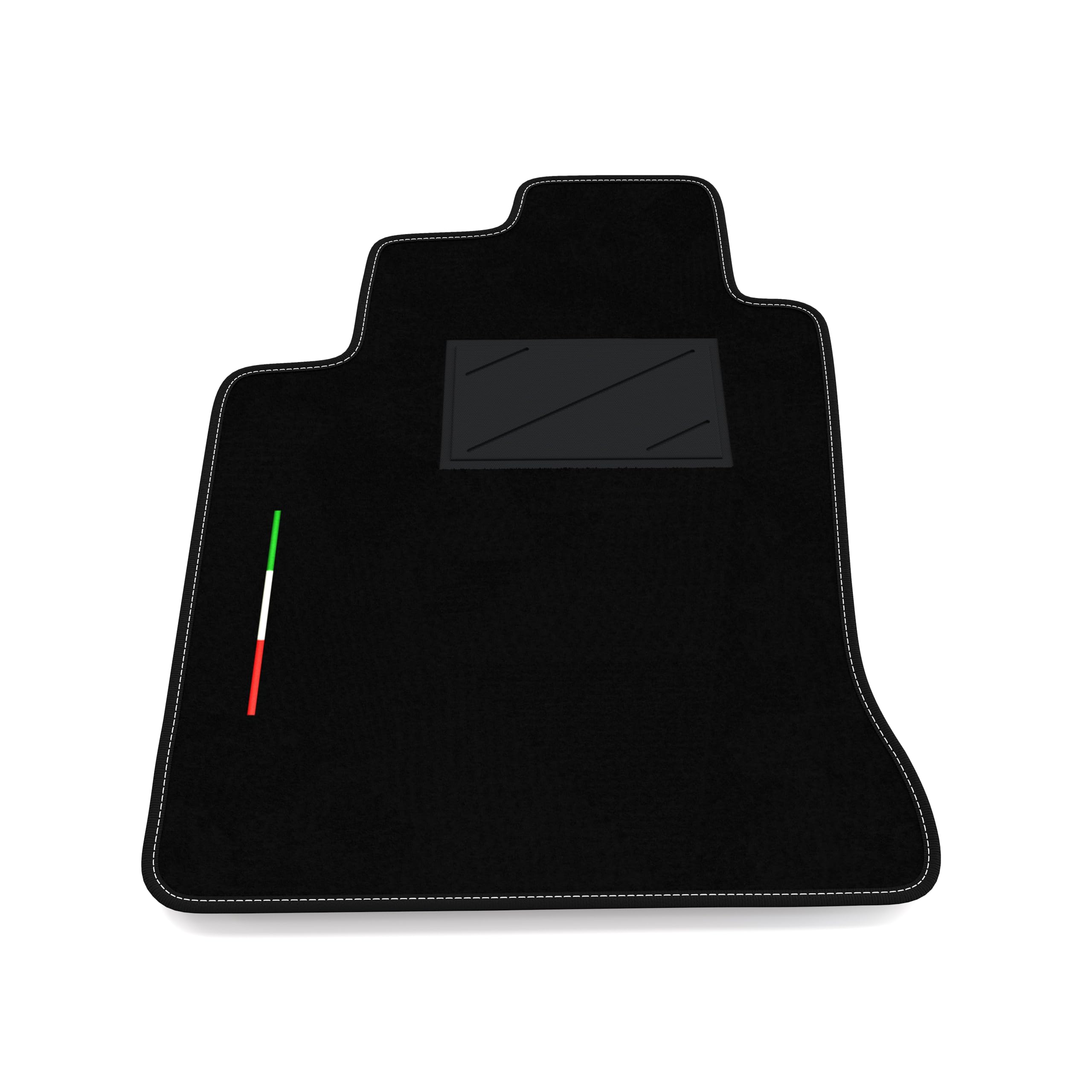 Tappetino Auto SOLO LATO GUIDA 1pz compatibile con Daihatsu Terios 2005-2017 | 1 tappeto su misura in moquette, bandiera Italia