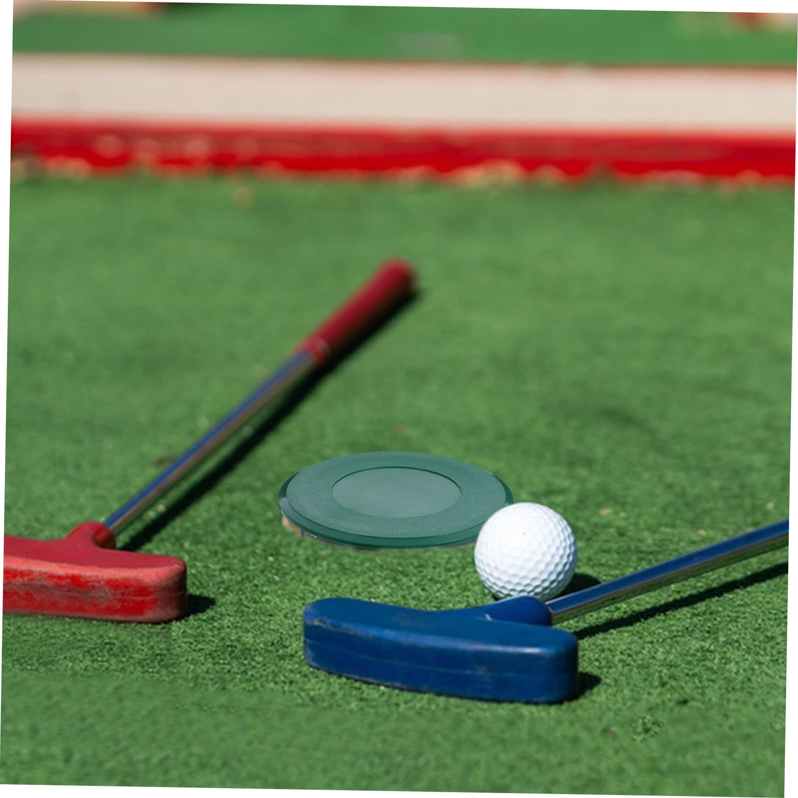 TOBBOMEY Golf Hole Cup Cover Portable Putting Green Cup Plastic Practice Training Aid for Home Office