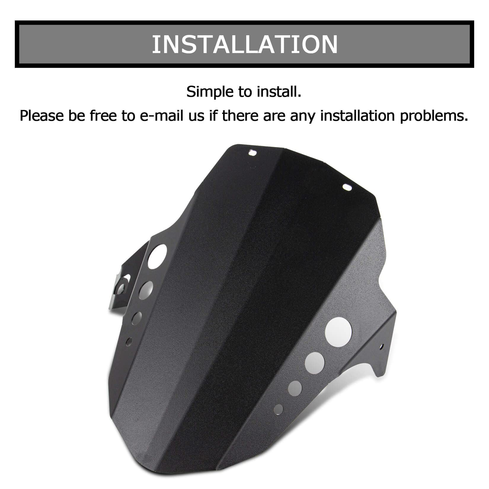 Guardabarros para Motocicleta, PSLER Protector de Barro, Protector Rueda Neumático Trasero Motocicleta para X-ADV 750 Forza 750 2017-2022(Negro)