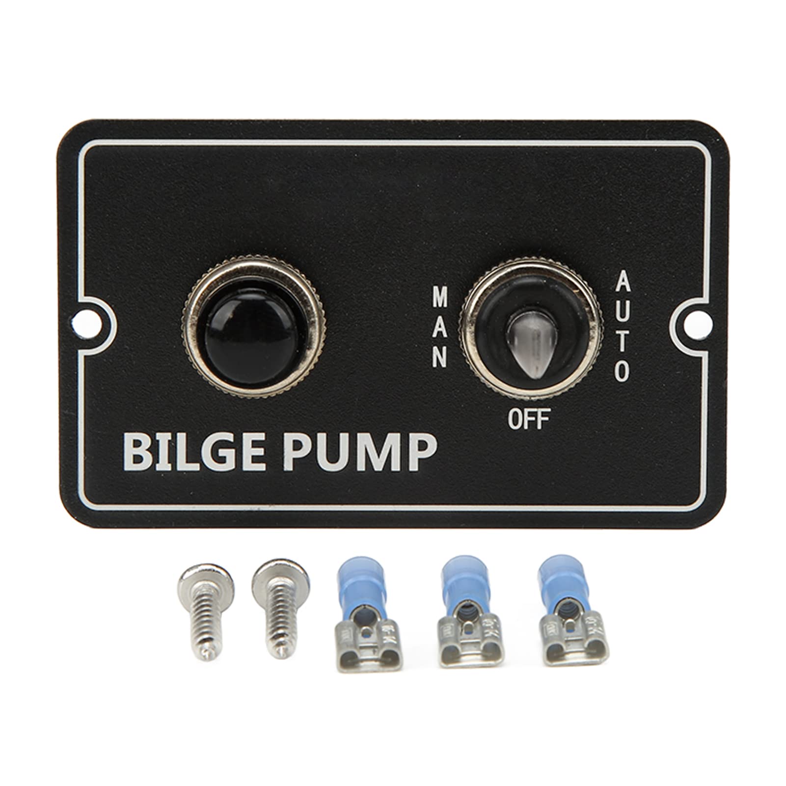 Interruptor de bomba de achique de aluminio, 15 A, indicador LED para barco marino, 12 V, 24 V