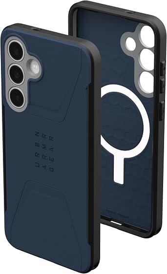 URBAN ARMOR GEAR UAG Designed for Samsung Galaxy S25 FE Case Civilian - Magnetic Charging Compatible Rugged Military Grade MIL-STD Protective Cover, Mallard