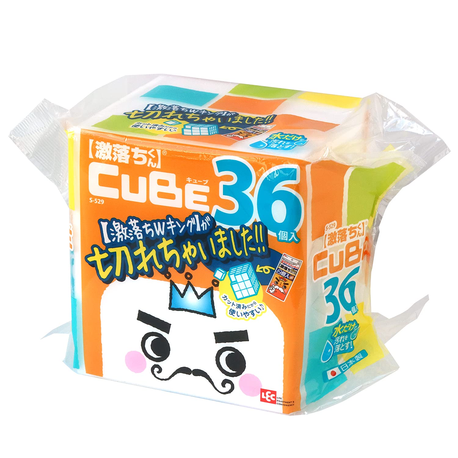 激落ちくん Amazon｜レック 激落ち キューブ カット済み 36P (メラミンスポンジ