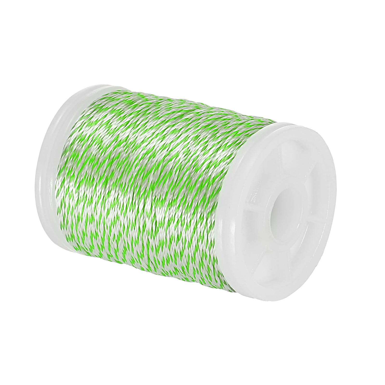 PATIKIL Archery Bow String Serving Thread 131 Yard/120M, 0.02" / 0.4mm Dia Bowstring Thread for Tying Peep Sight Nock Compound Recurve Bow, Grass Green/White