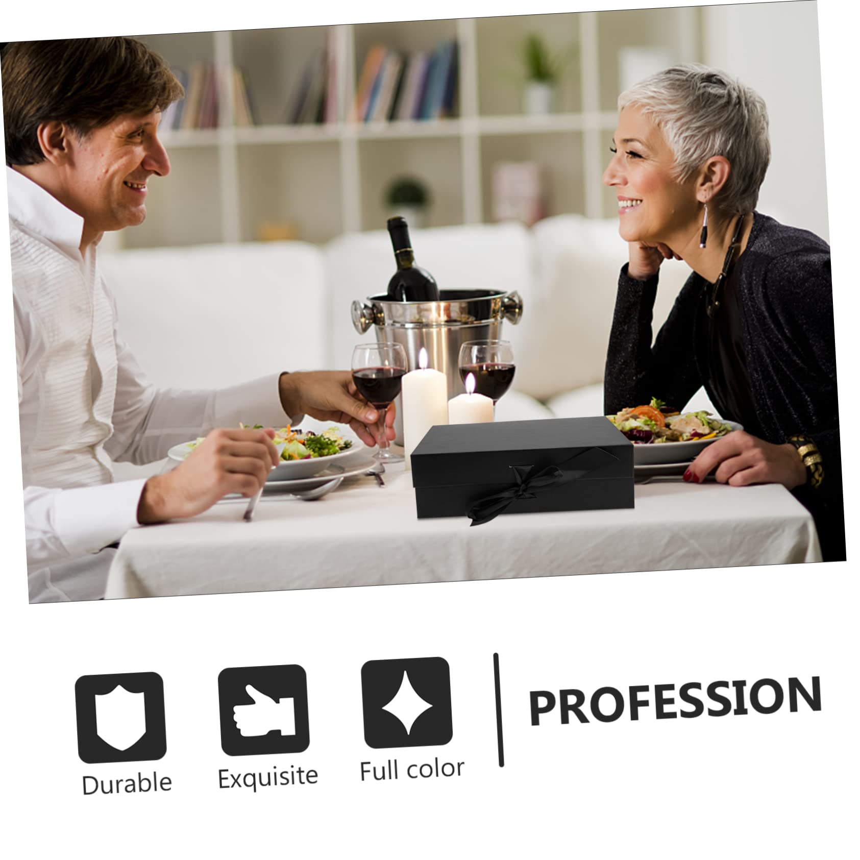 TOVINANNA Folding Box Magnetic Lid Stylish Candy Storage Holder for Birthdays Festivals Versatile Packing Box for Jewelry Treats Favors for Valentine Day Special Occasions