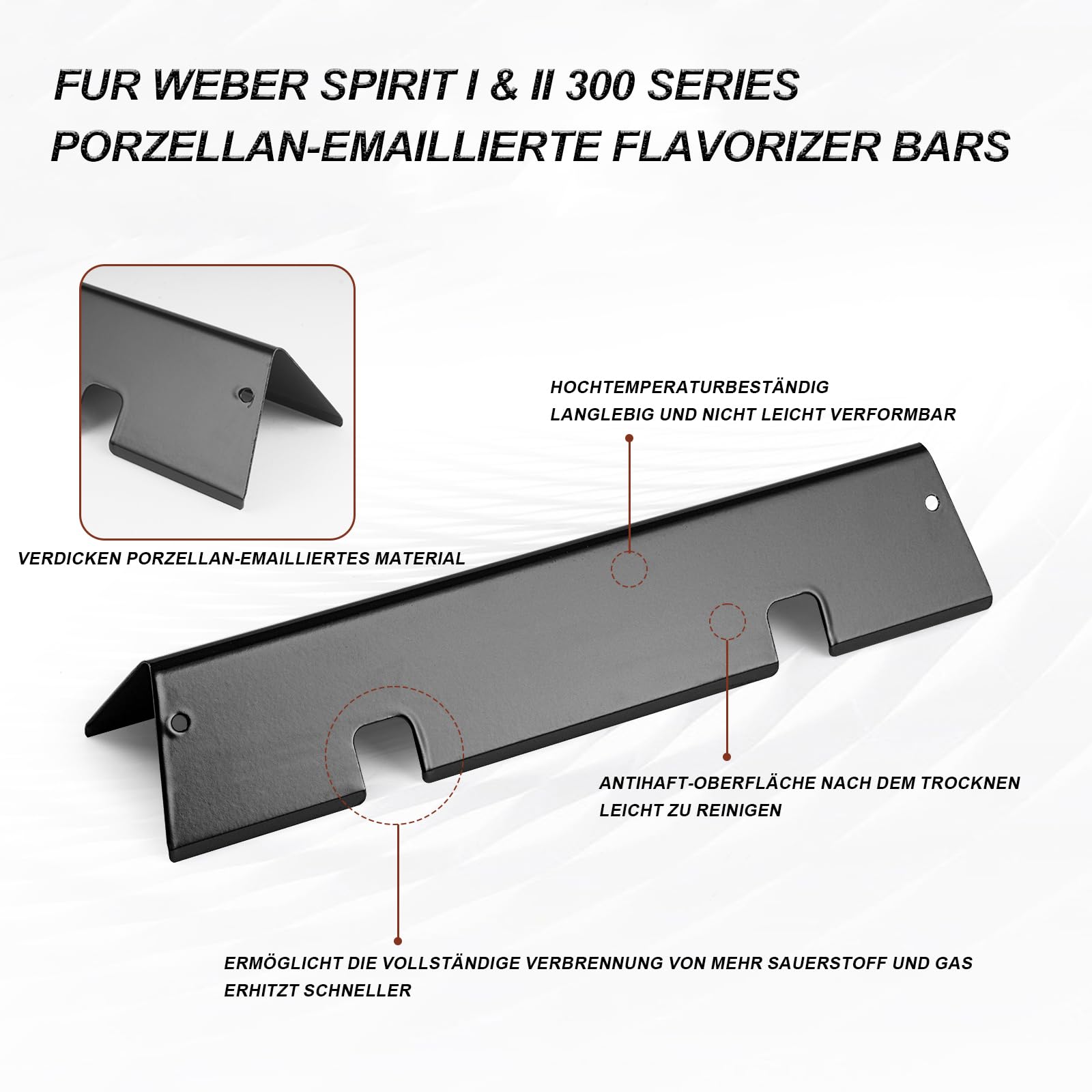 Weber Spirit 300 GS4 Spirit II 300 Series Flavorizer Bars 7636 Parts Replacement