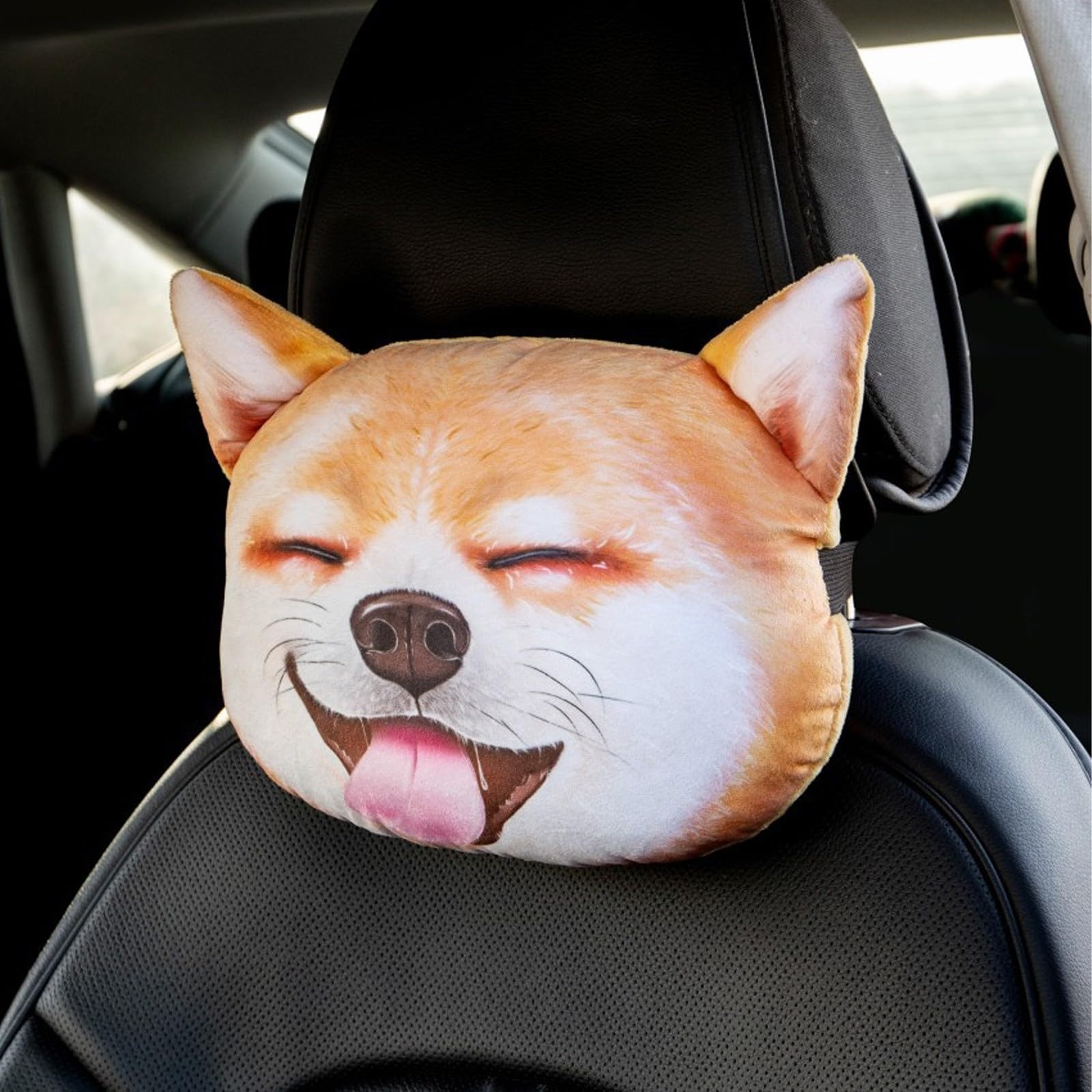 Neck Pillow for Sleeping Cartoon Car Headrest Neck Pillow Plush Cute Car Seat Interior Accessory for Travel Comfort