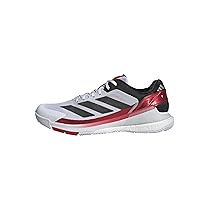 Adidas Uomo Crazyquick Boost Padel Shoes, Cloud White, Core Black, Lucid Red, 38 EU