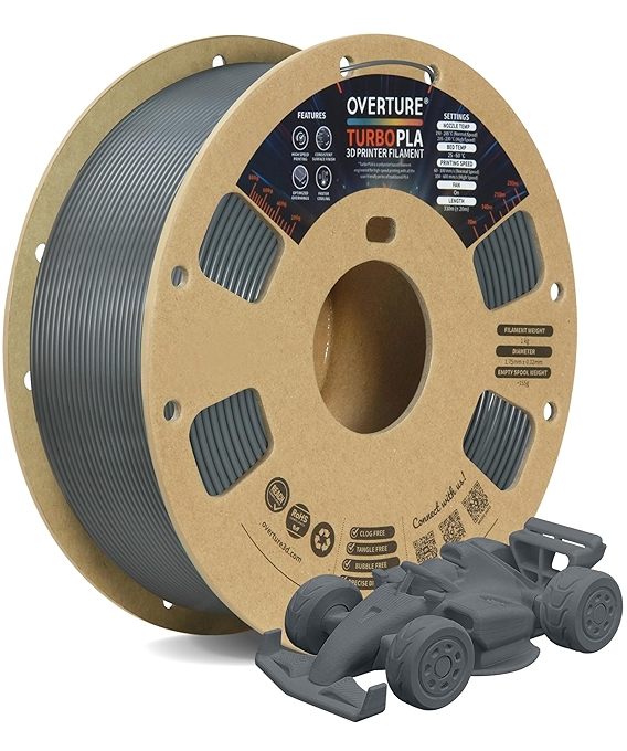 OVERTURE快速PLA耗材 1.75mm 灰色 适用大多数FDM打印机