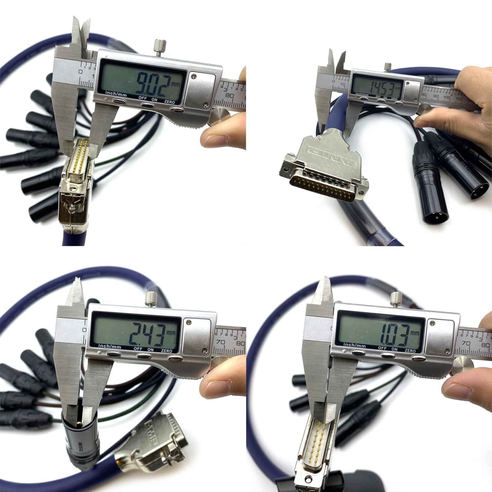 DB25 auf XLR Schlangenkabel, DB25-Stecker auf 8-K-XLR-Stecker, 3-poliger Stecker, symmetrisches Schlangenkabel, D-Sub-Patchschacht-Schnittstelle, modularer Draht, 5 m