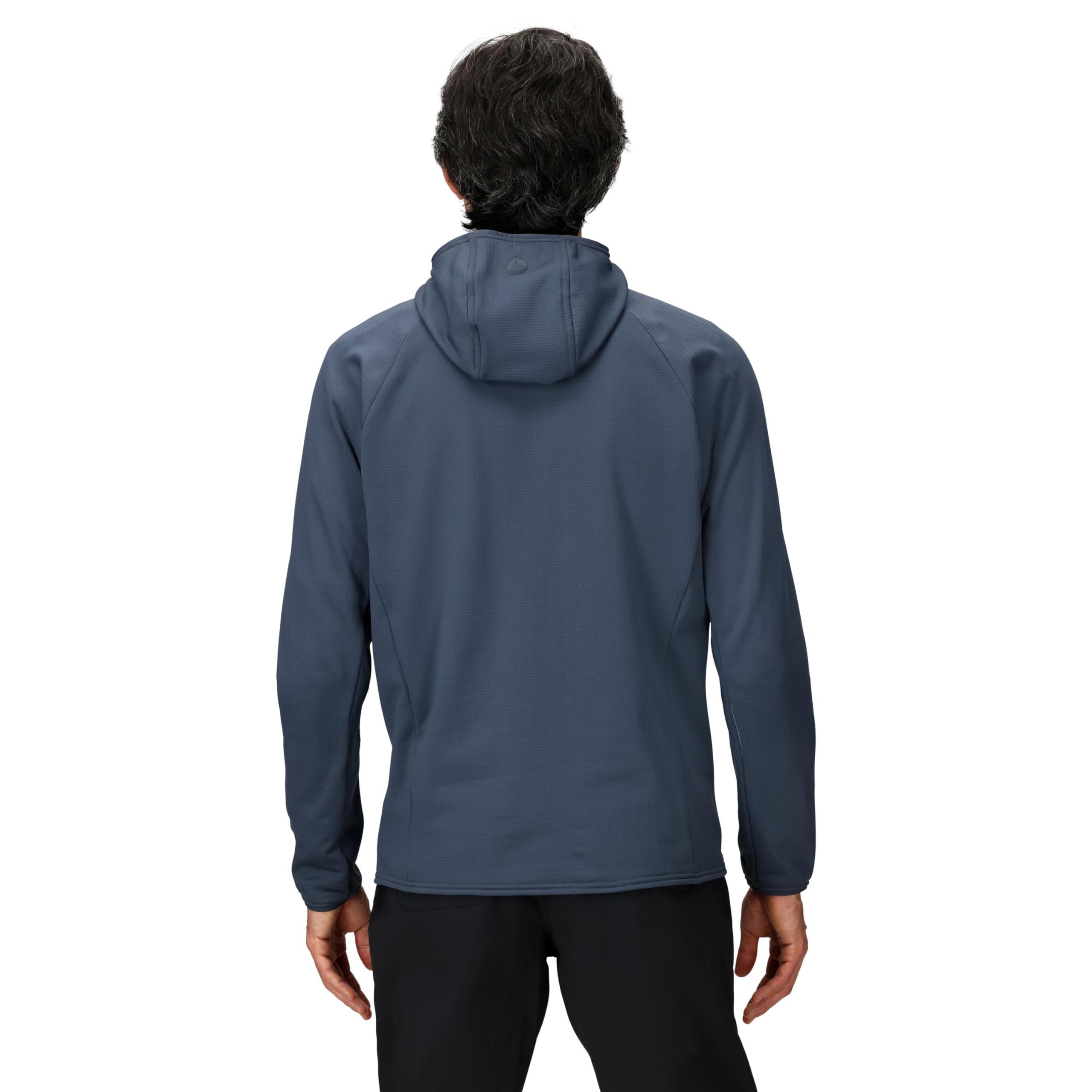 Marmot Meżczyzni Leconte Full Zip Hoody, Ciepła Kurtka Polarowa, Zapinana na Zamek Błyskawiczny, Oddychająca, Odporna na Wiatr, z Możliwością Spakowania, do Wędrówek i Jazdy na Nartach, Thunderhead, M
