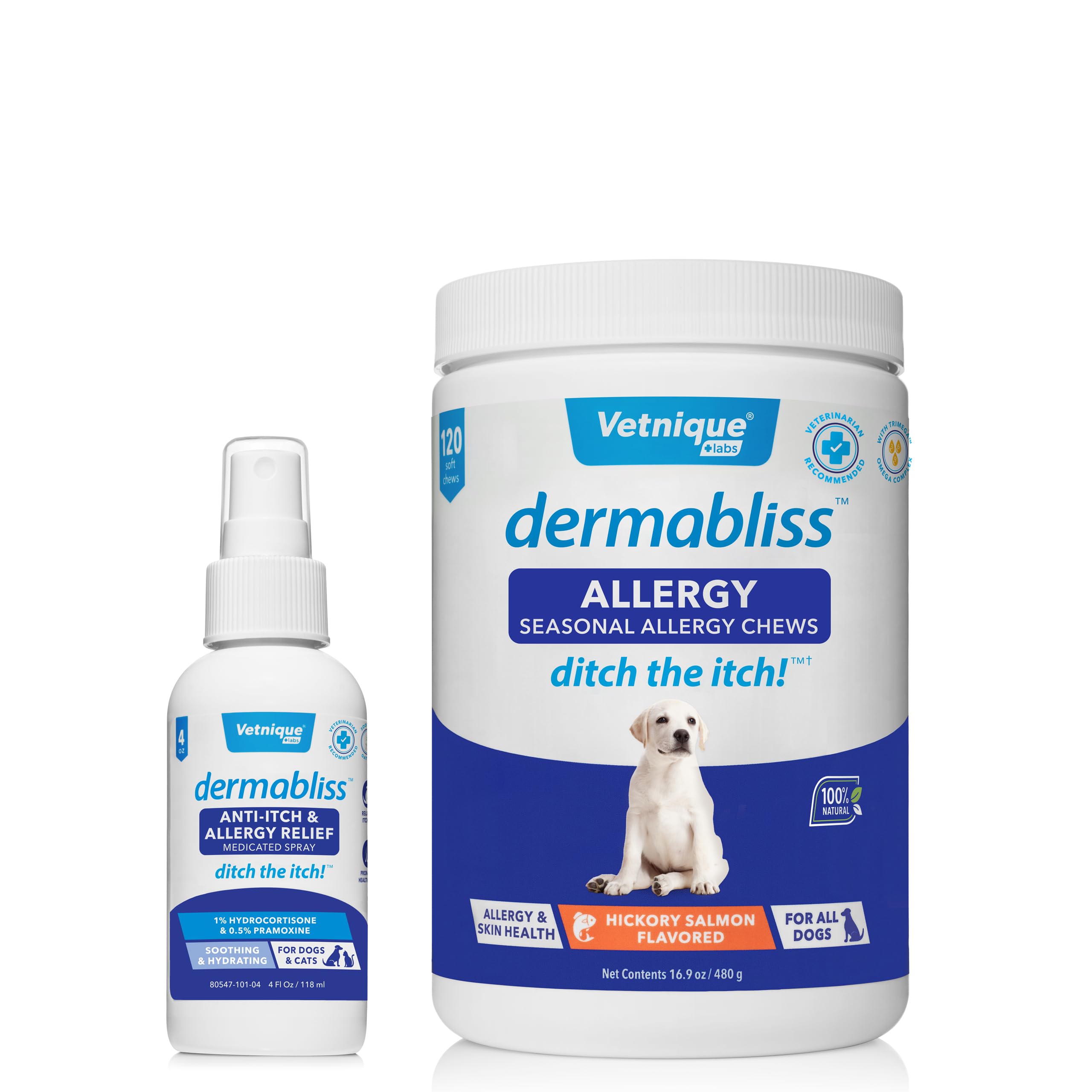Vetniquelabs Dermabliss Allergy Chews 120 Count And Dermabliss