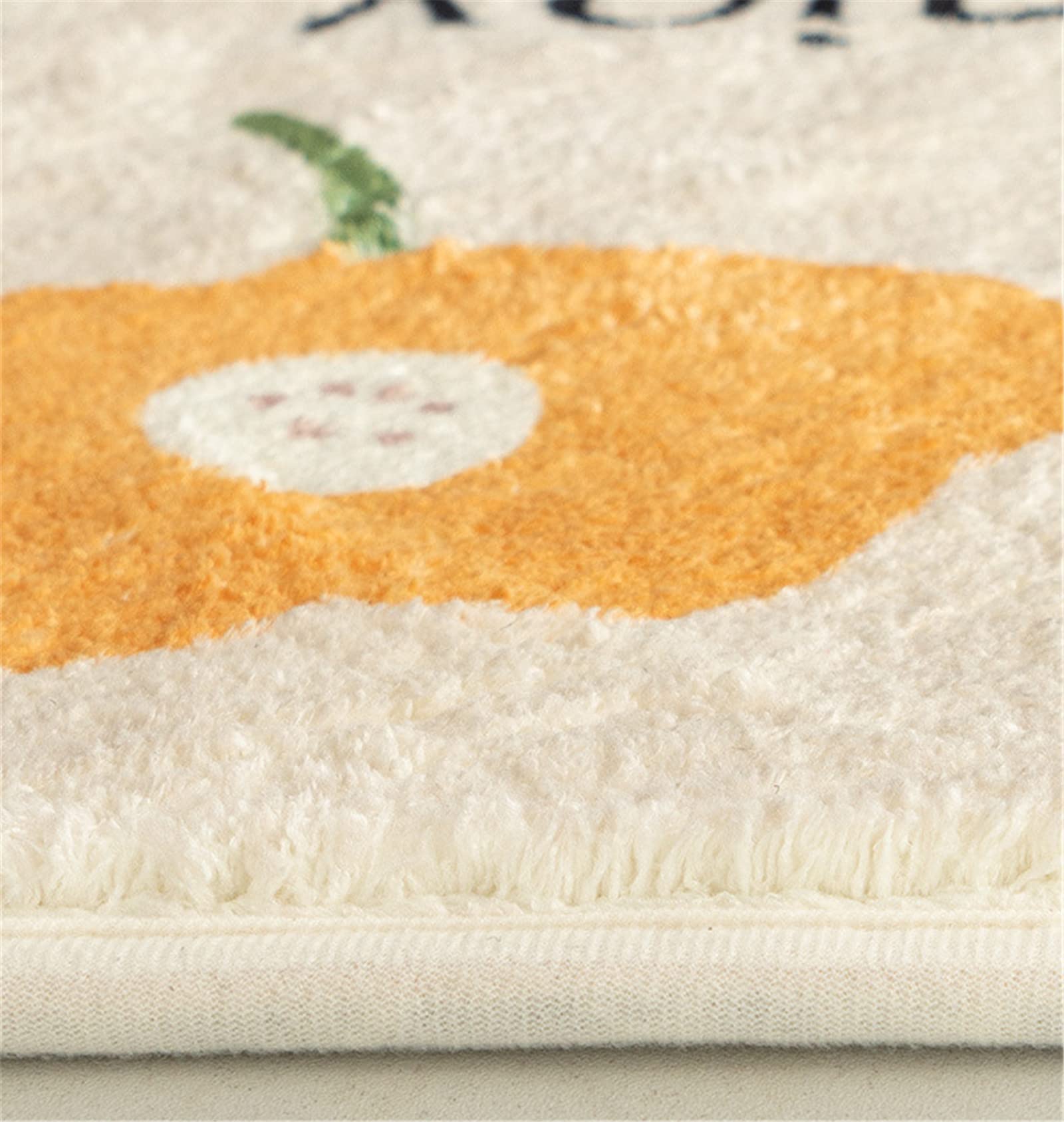 SWECOMZE Regenbogen Moderner Wohnzimmer Teppich, Weicher Kurzflor, Kinderteppiche Flauschige Groß Schutzmatten Kindermatte fürs Babyzimmer Kleinkinderzimmer (Blumen,60 * 120cm)