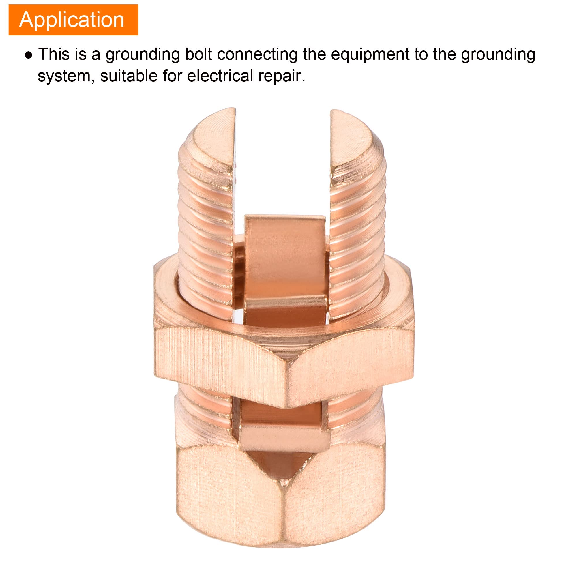 Sourcing Map Borne Terre Barre Vis Bloc Barrière Laiton 5 Positions 33 ,3mmx5,5mmx7,5mm Pour Électrique Distribution 5 Pièces