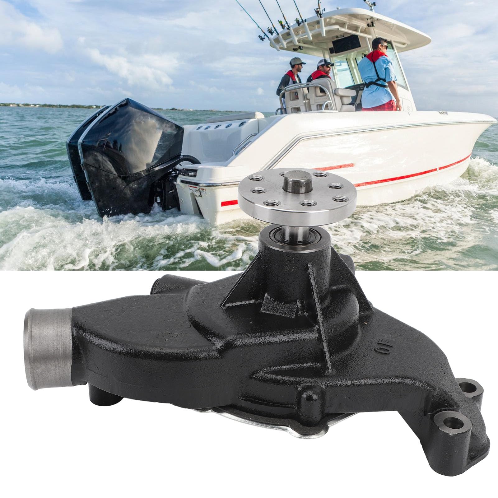 Pompa 'acqua Circolante del Motore, Sostituzione di Mercruiser 4.3 5.0 5.7 6.2L 350 305, con Girante Direzionale BI in Ottone, Ideale per il Ristrutturazione, Adatta a Mercruiser
