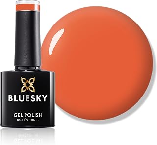 Bluesky Gel Nail Polish, Pumpkin Spice Bp01, 10 ml, Orange, Red, Long Lasting, Chip Resistant, 10 ml (Requires Drying Under UV LED Lamp)