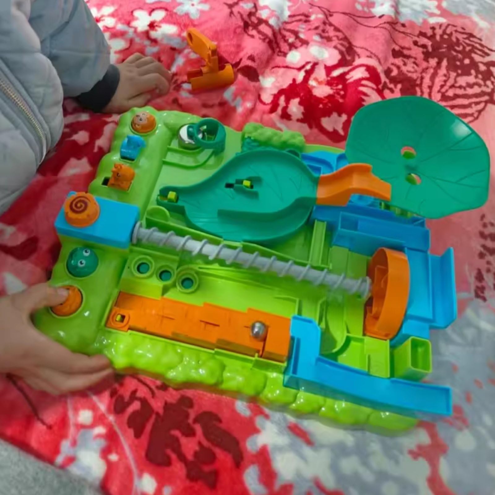 Gioco di Percorso con Biglie Atossico Giocattolo Creativo per Bambini, Casa, Water Adventure