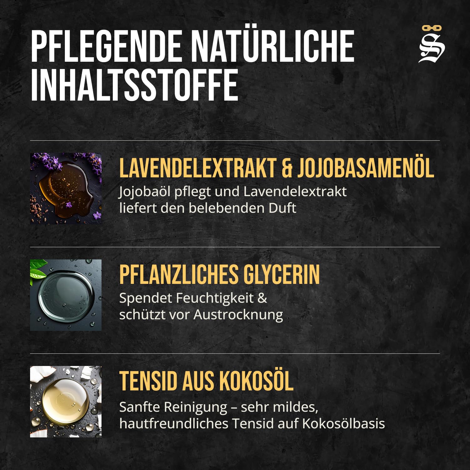 Störtebekker® Premium Shampoo Bar Lavendel (6x) - Festes Shampoo Herren & Damen - 3in1 Duschseife Männer für Haare, Kopfhaut & Bart - Feuchtigkeitsshampoo - vegan, handgefertigt - 6x100g