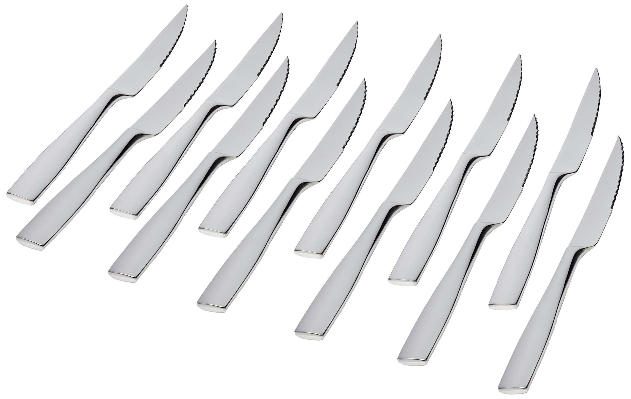 Genware NEV-SK-SQ Square Steak Knife, 18/0