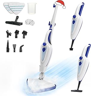 Sponsored Ad - 12-in-1 Steam Mop, Fast 15-Sec Heat-Up, 1500W Detachable Handheld Steam Cleaner with 2 Dirt Grip Pads, Remo...