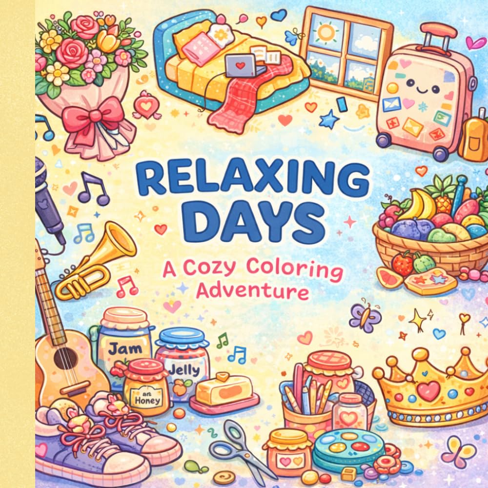 Relaxing days- A cozy colouring adventure