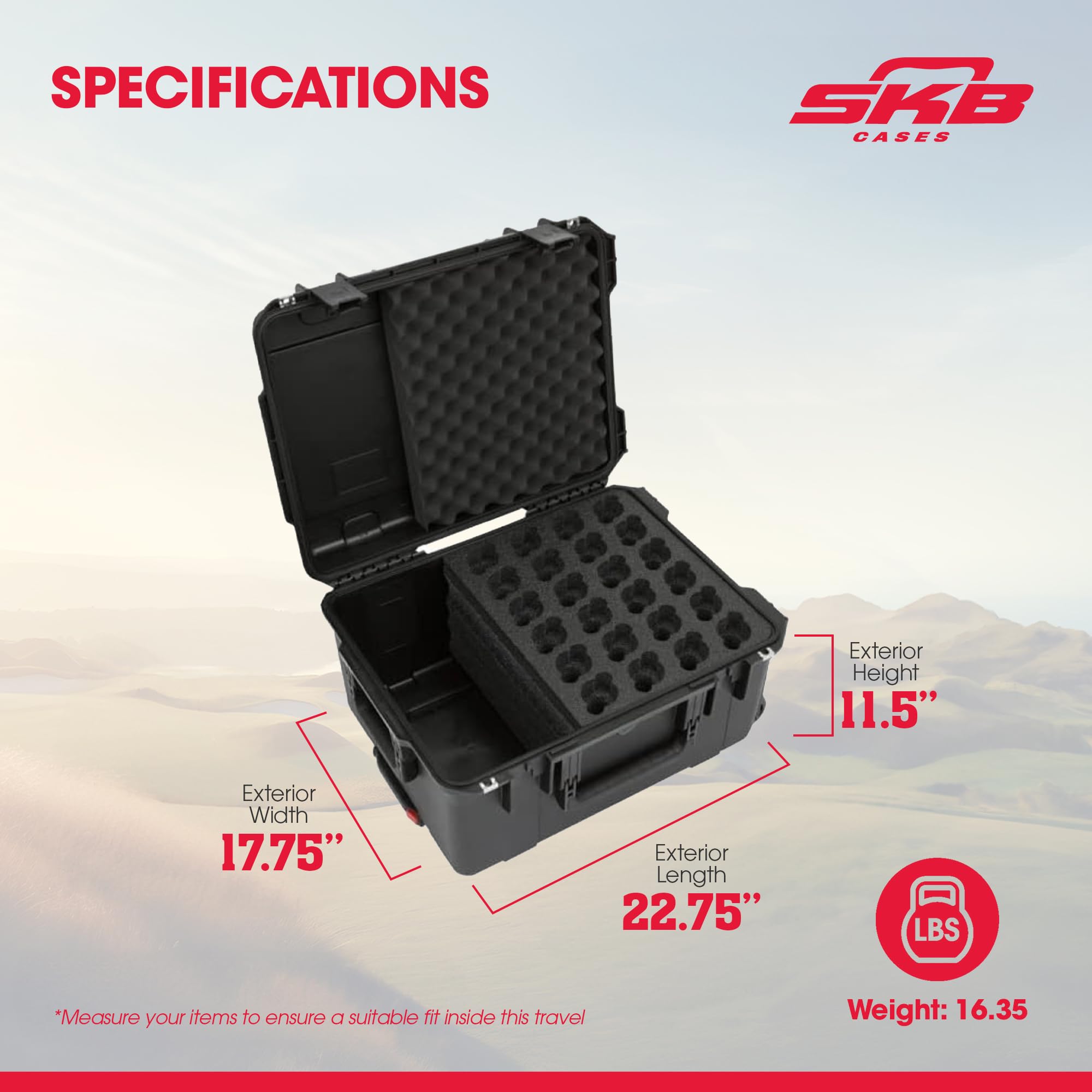 Amazon.com: SKB iSeries Microphone Hard Case, Waterproof