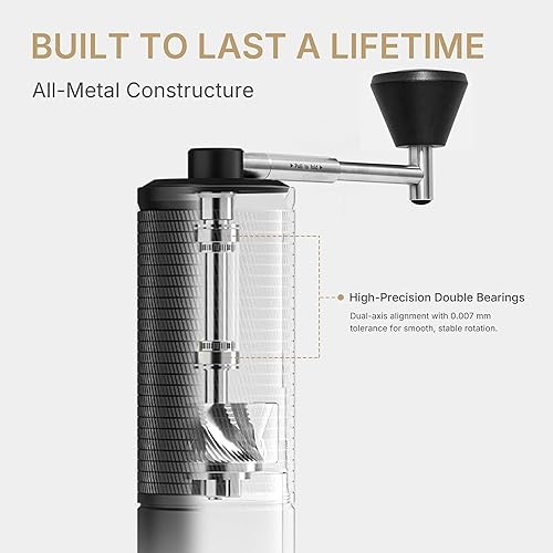 Miniatura 5 de Timemore C5 PRO - Molinillo de café manual, rebabas de acero inoxidable de 1.654 pulgadas, 48 ajustes ajustables, molinillo de café manual con mango