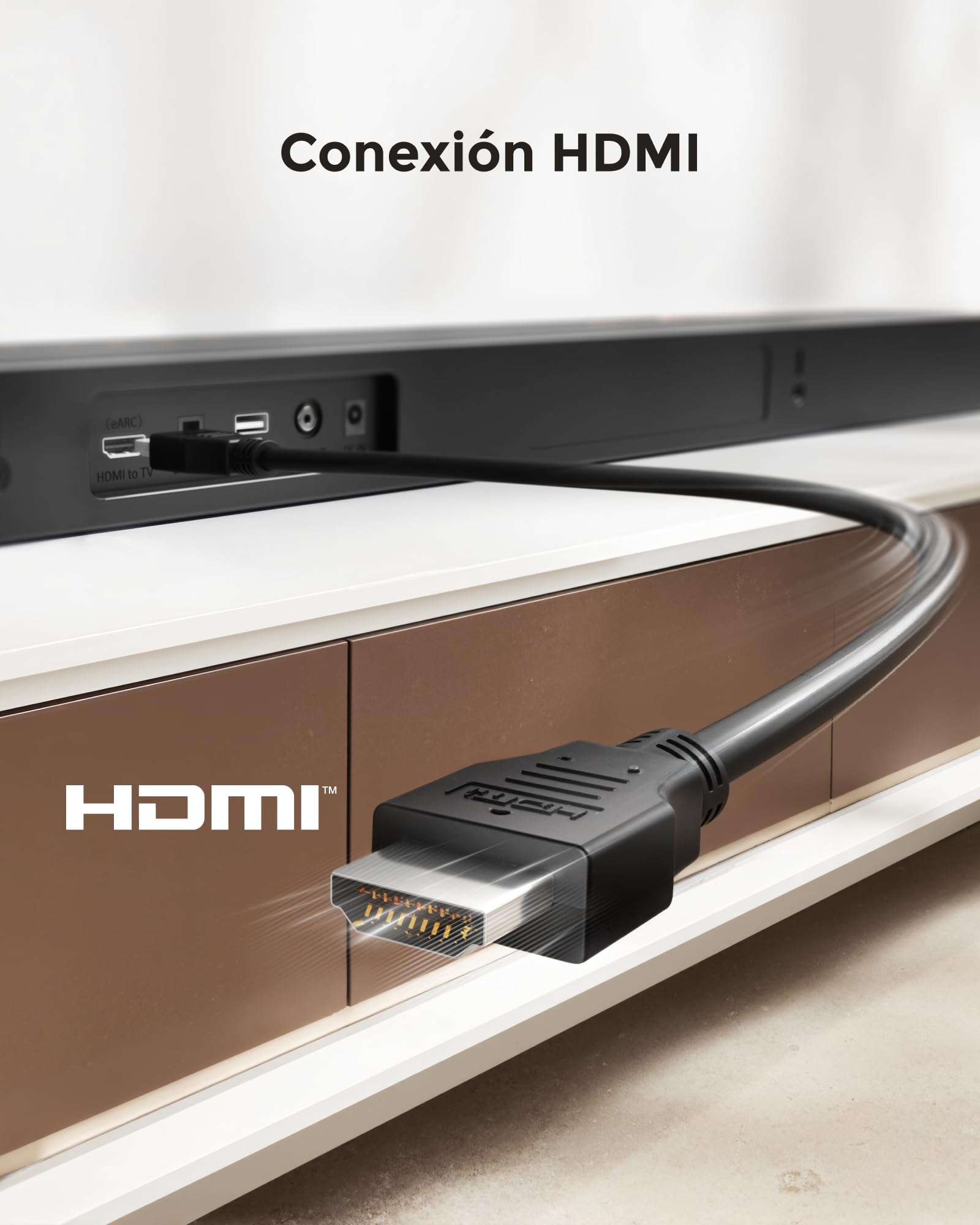 ULTIMEA 5.1.2ch Barra de Sonido con Dolby Atmos, Altavoces Superiores Up-Firing, Subwoofer Inalámbrico y 2 Traseros, 460W, HDMI eARC, BT 5.4, Sistema de Cine en Casa Skywave F40 Boom