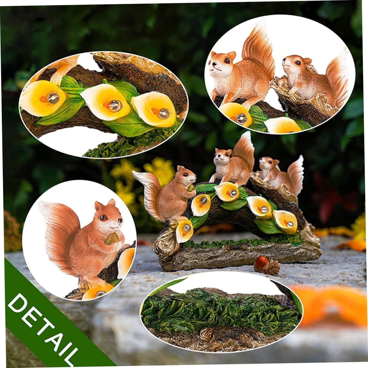 Outdoor Decorative Garden Solar Squirrel Light Solar Lights for Patio Landscape Lamp