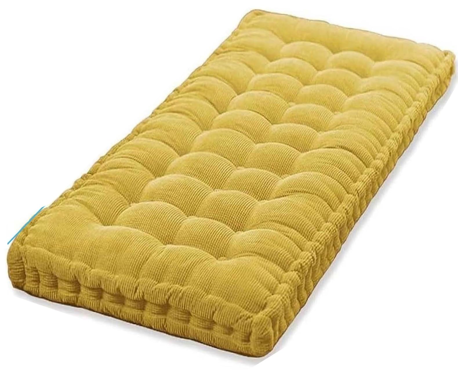 Coussin pour balancelle de jardin jaune 160 x 55 cm pour terrasse