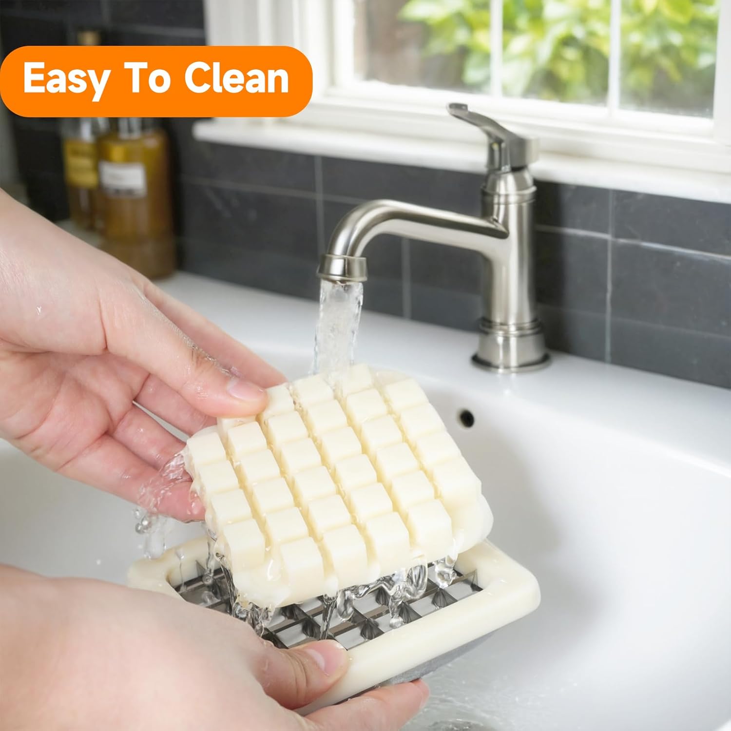 Commercial Grade Vegetable Chopper with 2 Blades - Stainless Steel French Fry Cutter for Restaurant Home Kitchen