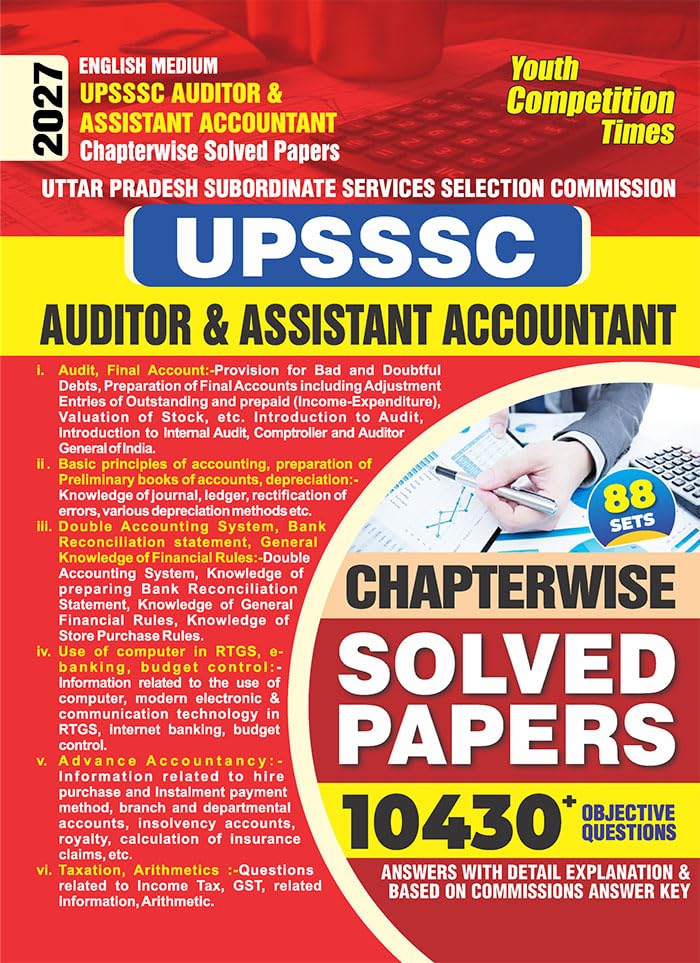 Image of 2026-27 UPSSSC Auditor & Assistant Accountant Solved Papers and Practice Book 304 595 E.