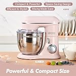 Kitchen in the Box 5QT 10-Speed, Tilt-Head Stand Mixer(Pink) | Equipped with Egg Whisk, Dough Hook & Flat Beater to Meet All Daily Homemade Bread, Cake and Cookie Baking Needs