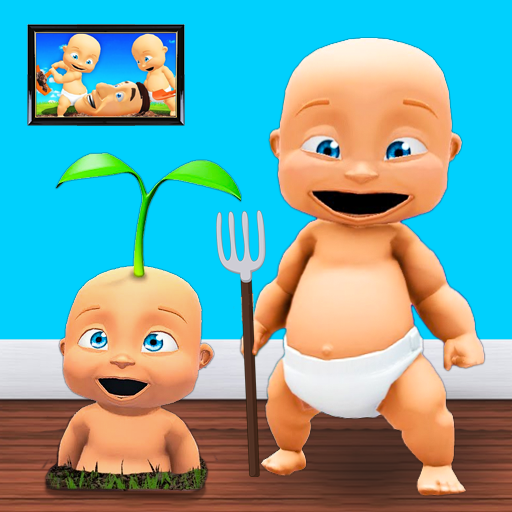 Echter Zwillings-Baby- und Papa-Babysitter-Simulator 3D