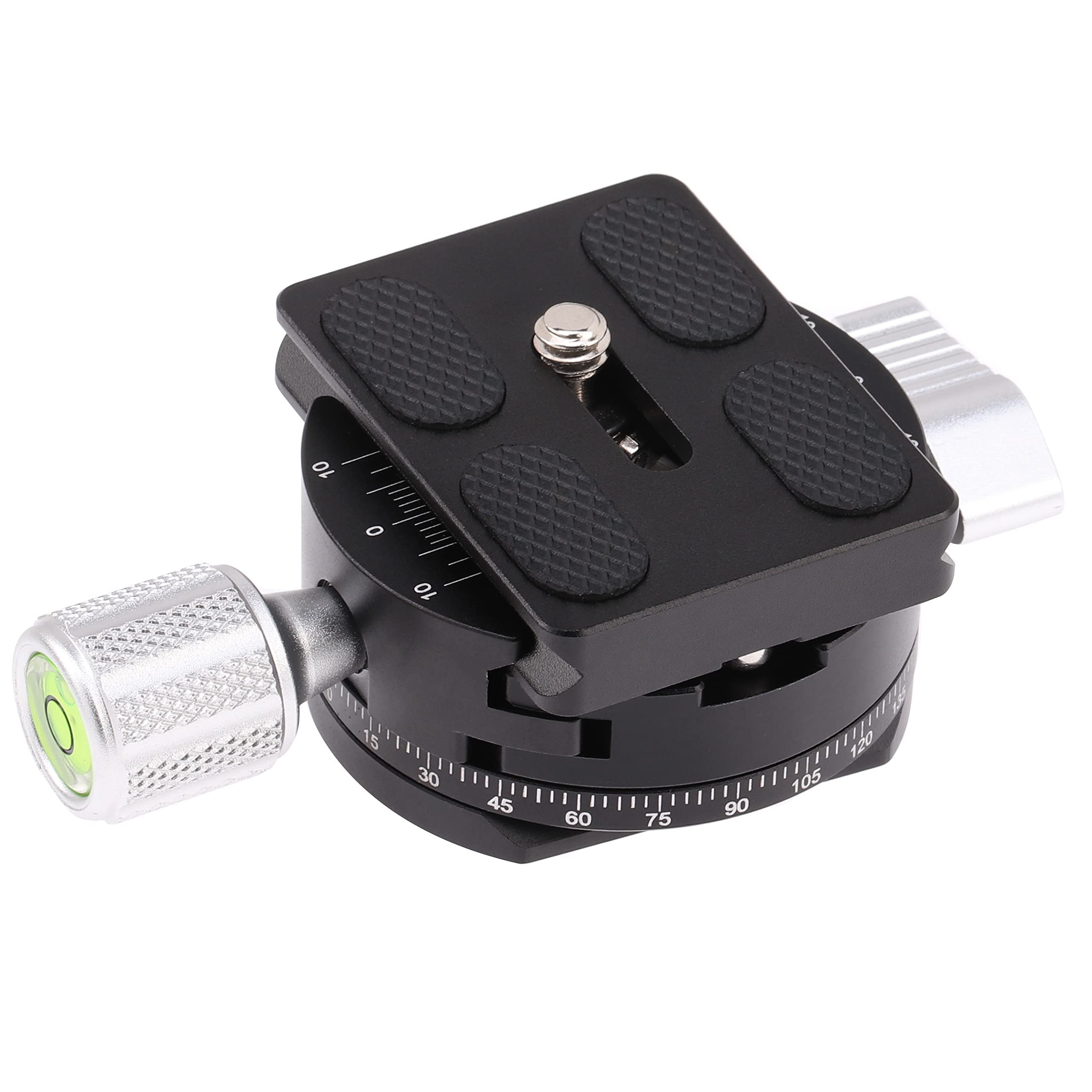 FOTGA Testa panoramica girevole a 360° con morsetto girevole e piastra a sgancio rapido da 50 mm, vite da 1/4 pollici per Arca-Swiss treppiede, monopiede, testa sferica, fotocamera DSLR