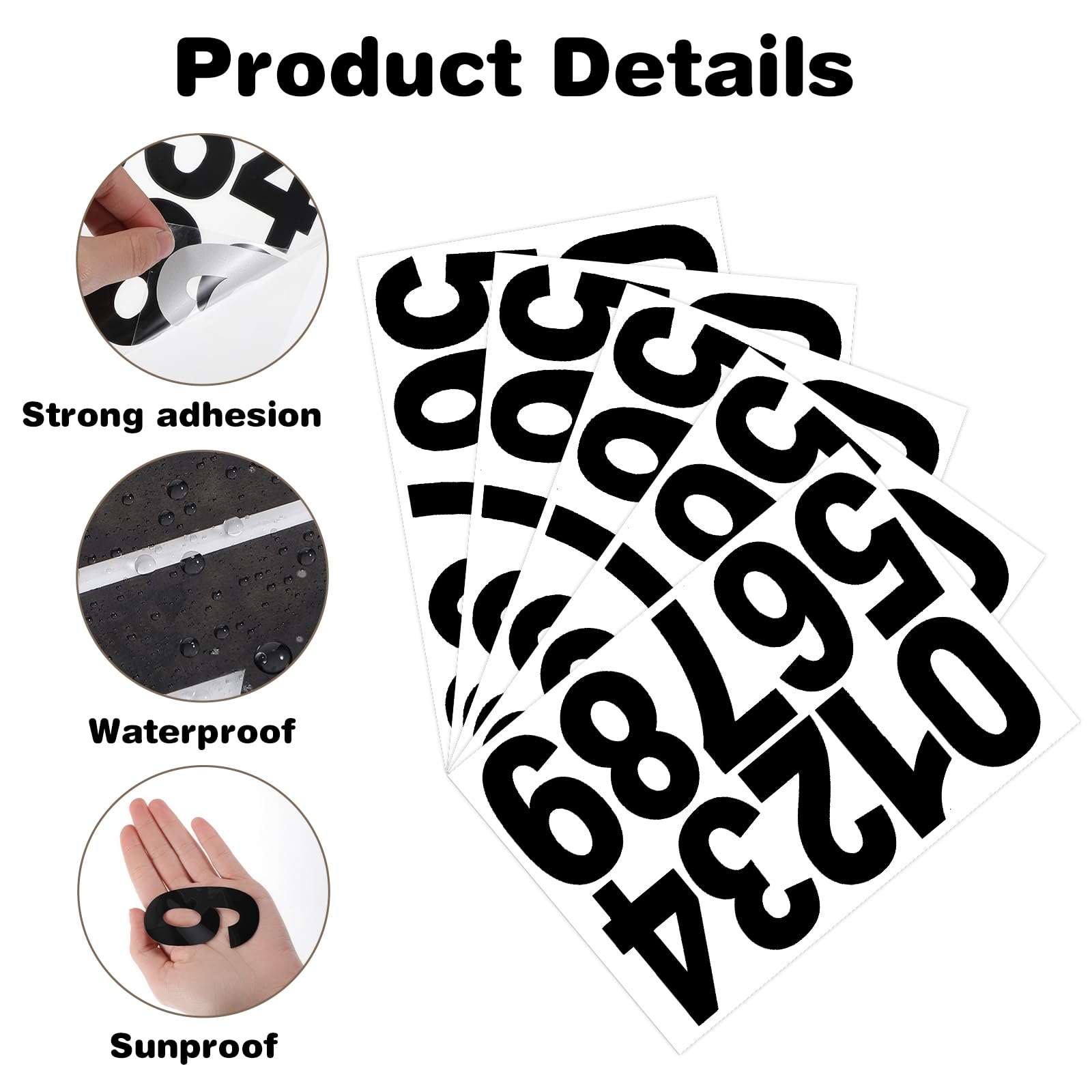 Giantree Petit Kit D'autocollants En Vinyle Imperméable Pour Boîte Aux